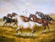 unknow artist Horses 015 oil painting on canvas